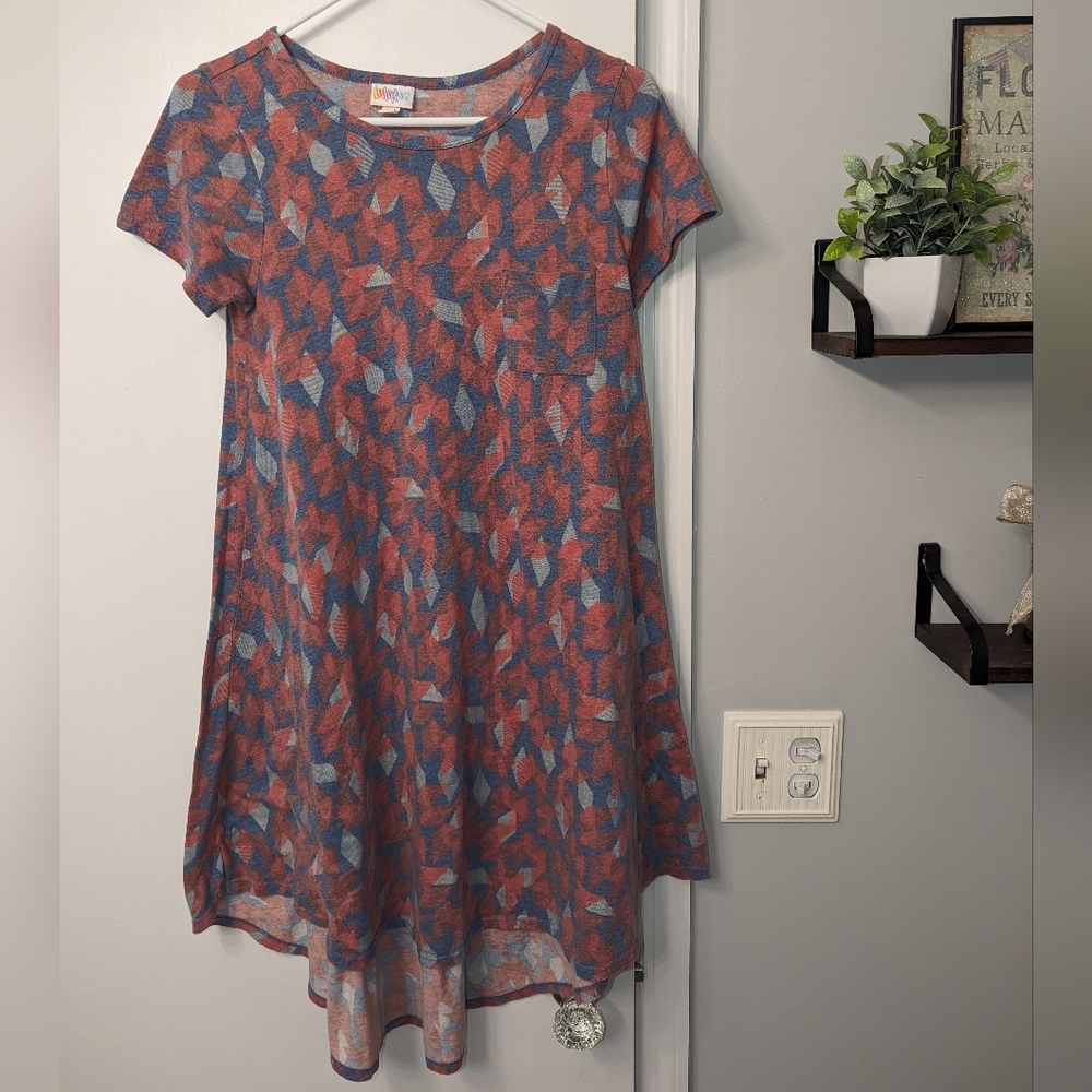Abstract Pattern T-shirt Dress